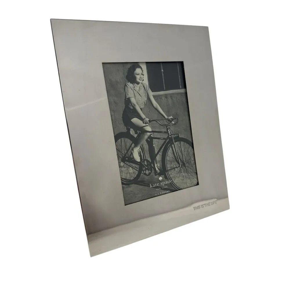 Kate Spade picture frame lenox This is Life silver mirrored 4 x 6
